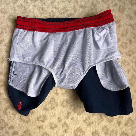 COPY - Polo Ralph Lauren Navy Blue Swim Shorts (size 6) - Picture 4 of 5
